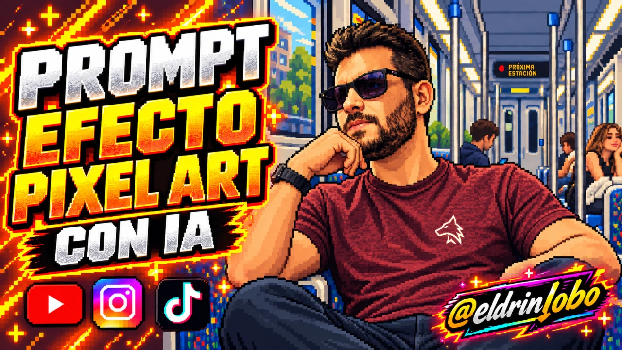 🌇 Prompt: Convierte una foto en pixel art con IA