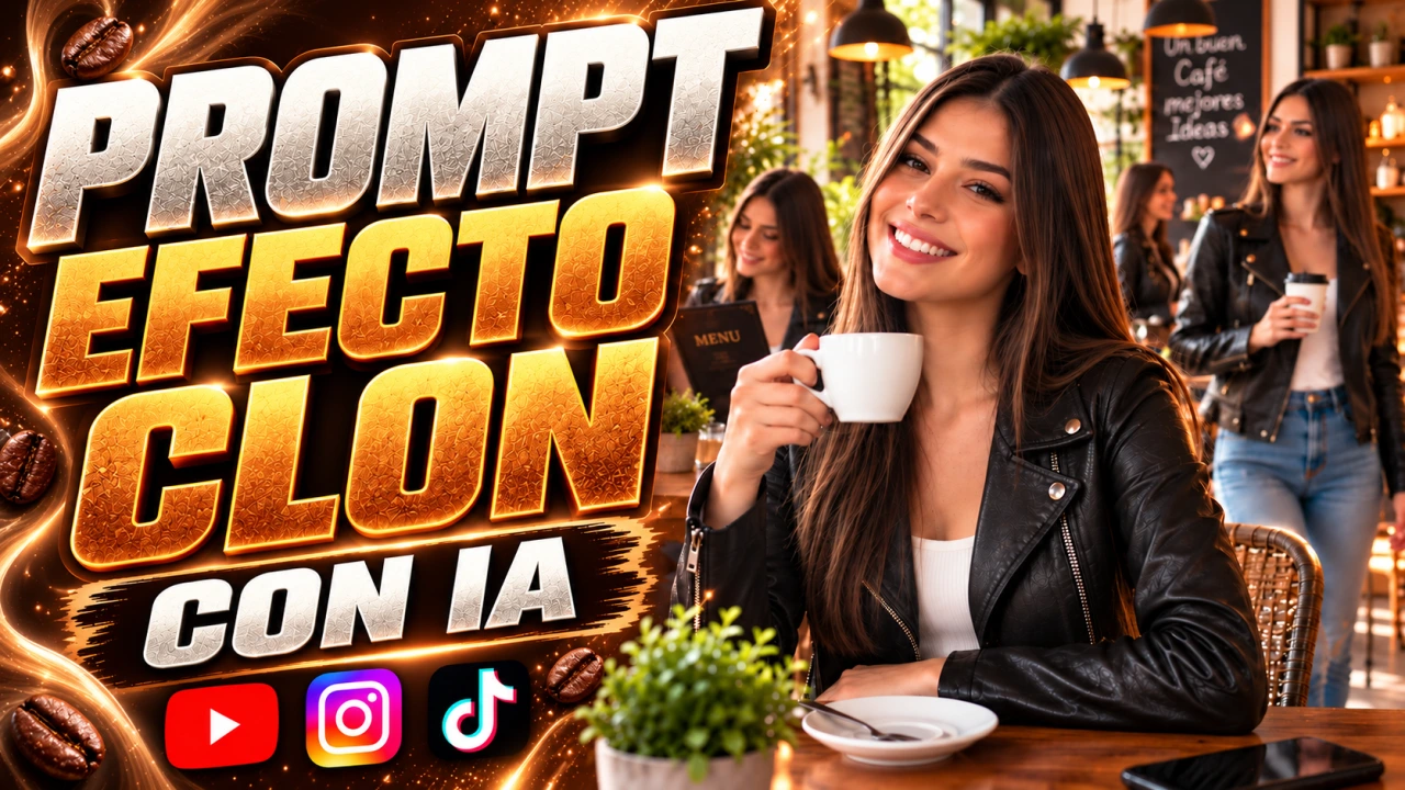 📷 Prompt: Crea el efecto clon con IA en tus fotos