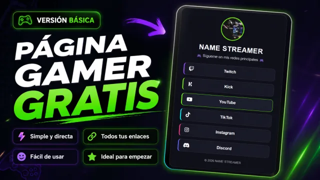 Pagina web básica streamers 2 — prompt de inteligencia artificial de Eldrin Lobo