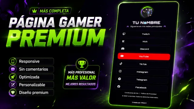 Pagina Web Streamer 2 — prompt de inteligencia artificial de Eldrin Lobo