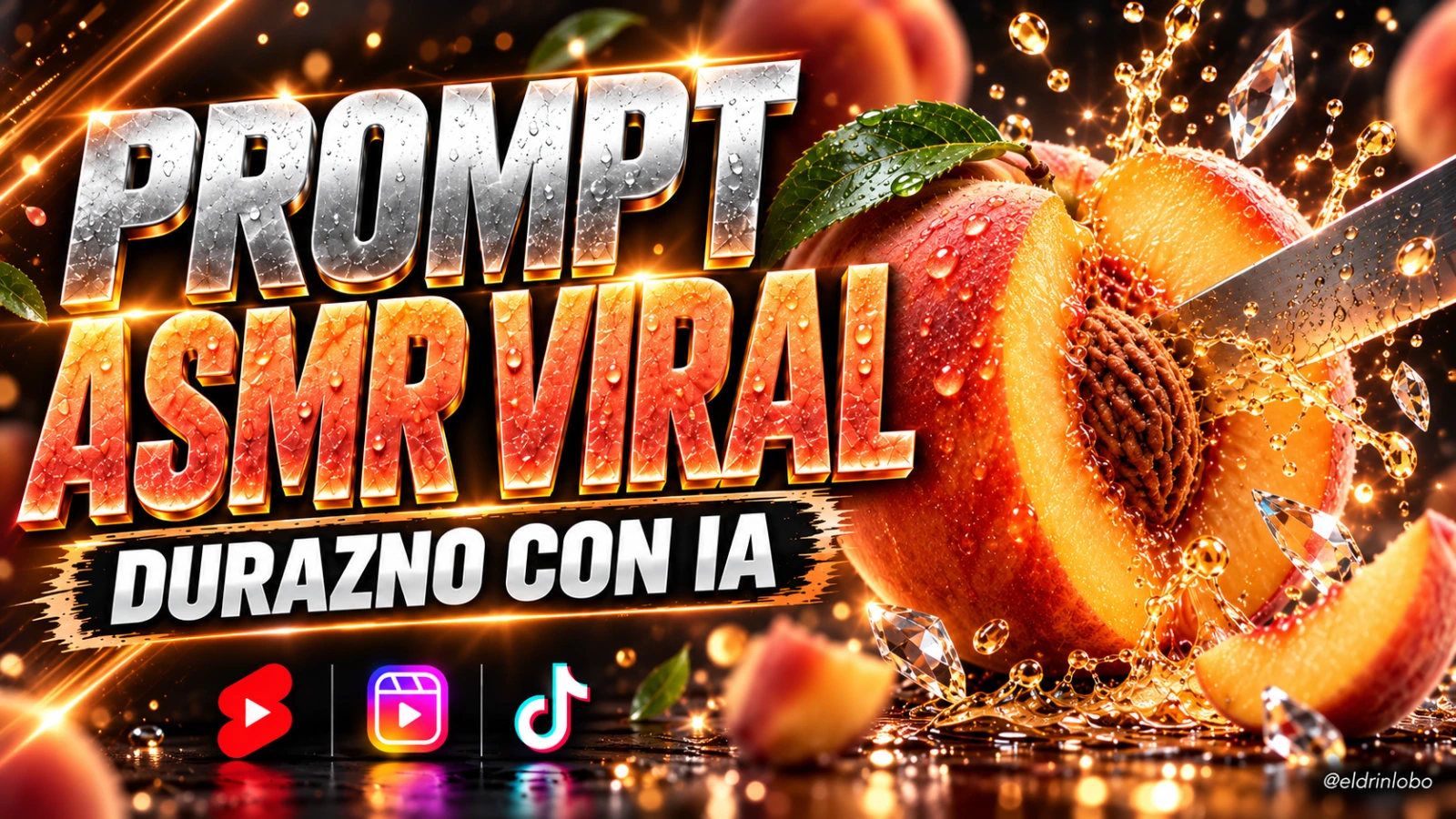Prompt IA: Prompt: Video Viral de Durazno ASMR con IA por Eldrin